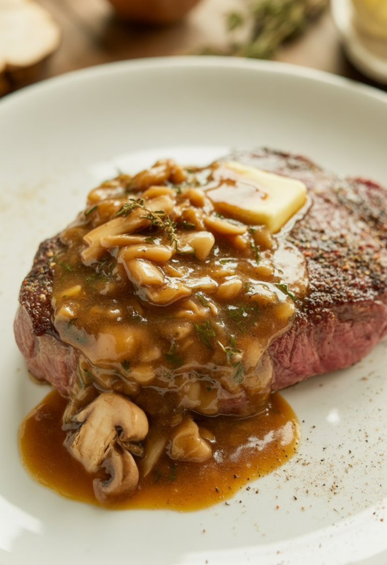 Easy Microwave Mushroom Gravy