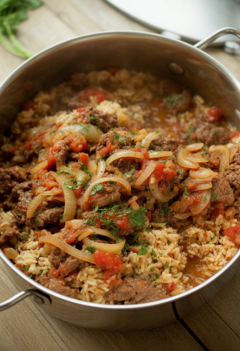 One-Pot Beef & Rice