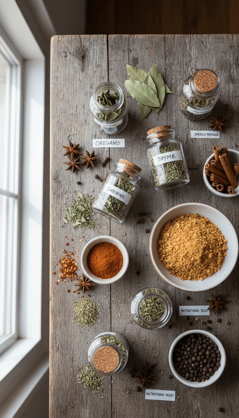 Umami-Boosters: Herbs, Spices, and Pantry Staples