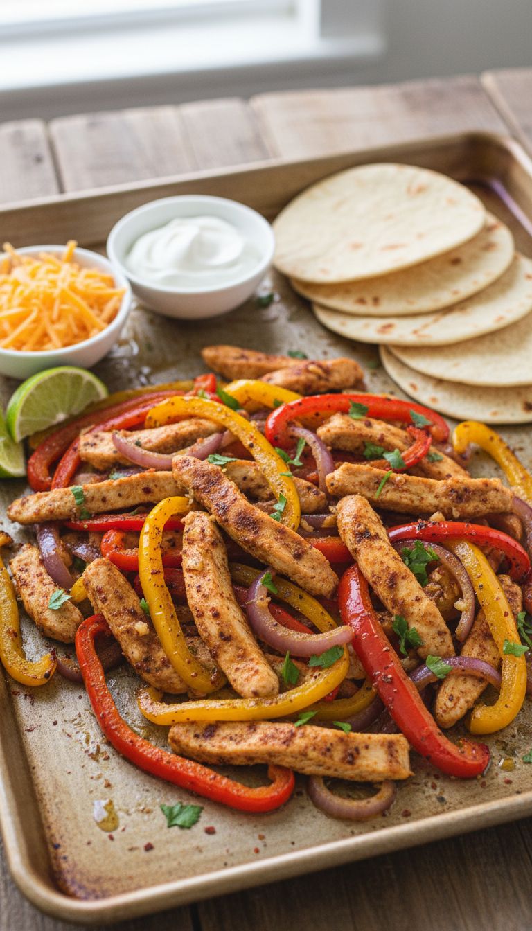 Busy Weeknight Win: Quick And Easy Sheet Pan Chicken Fajitas Dinner Recipe