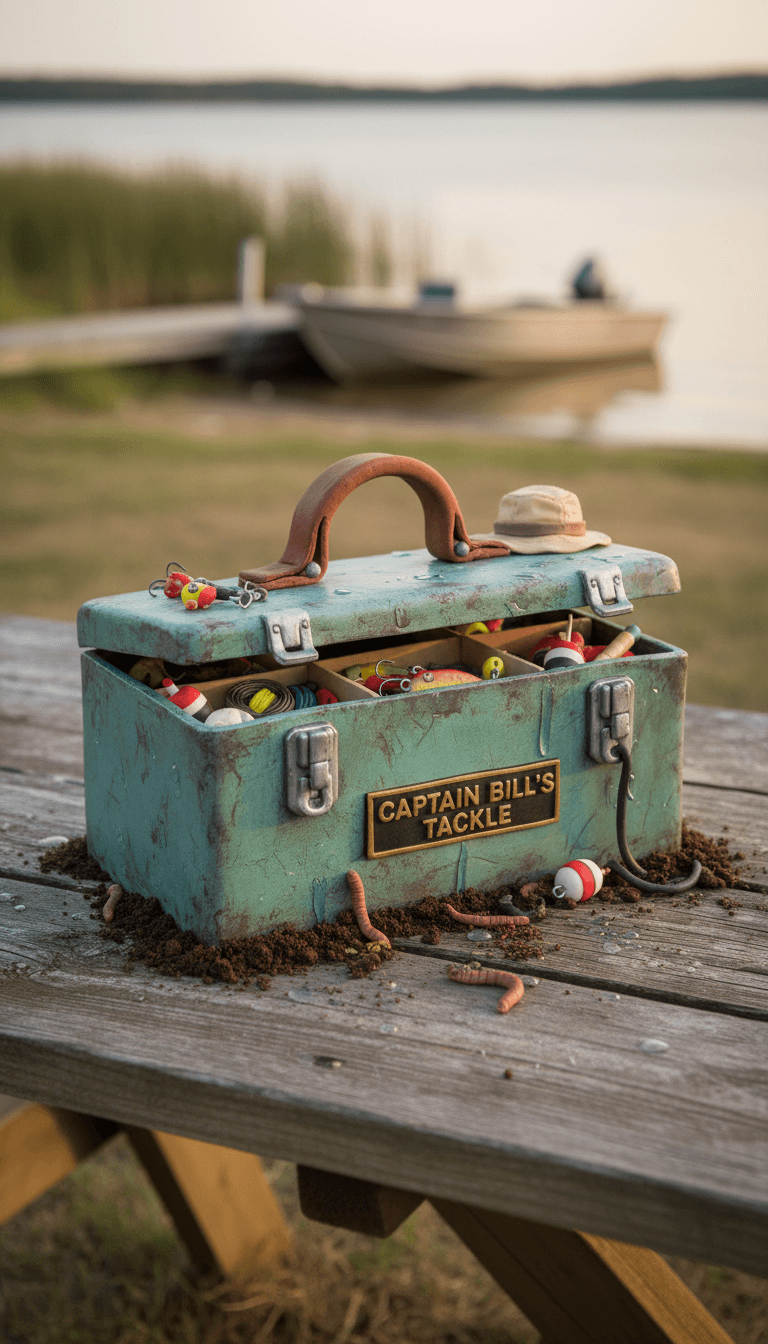 Personalized Fishing Gear Cake